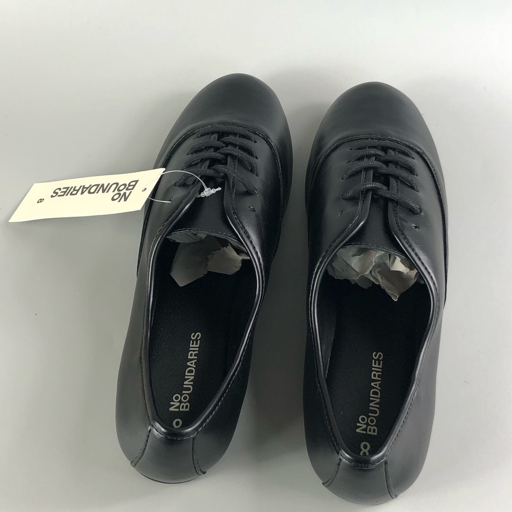 No Boundaries Women’s Black Casual Oxford Shoes Size 8 - Picture 5 of 7